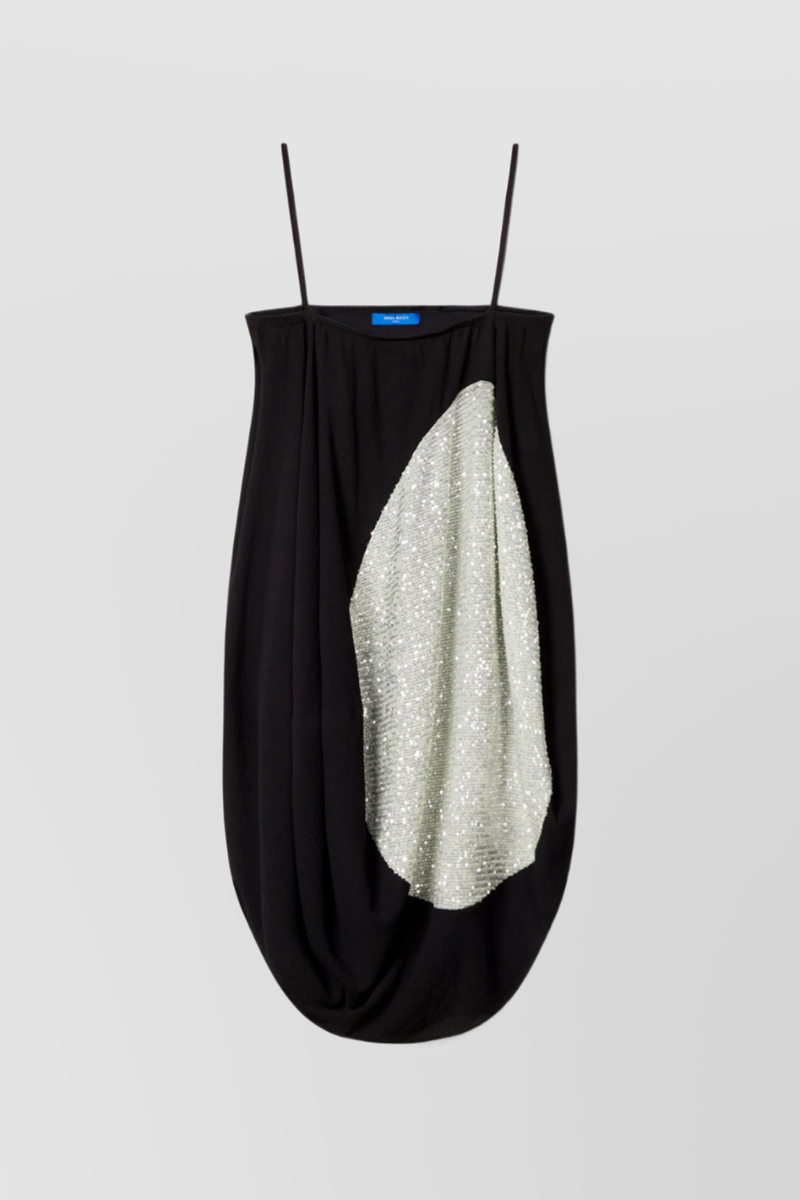 Nina Ricci - Cocoon shaped midi dress with sparkles